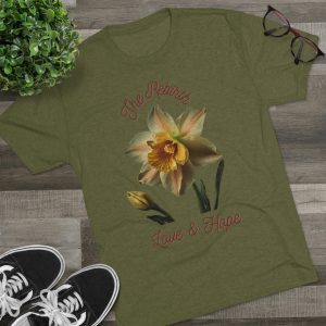 Unisex Tri-Blend Daffodil Rebirth Crew Tee